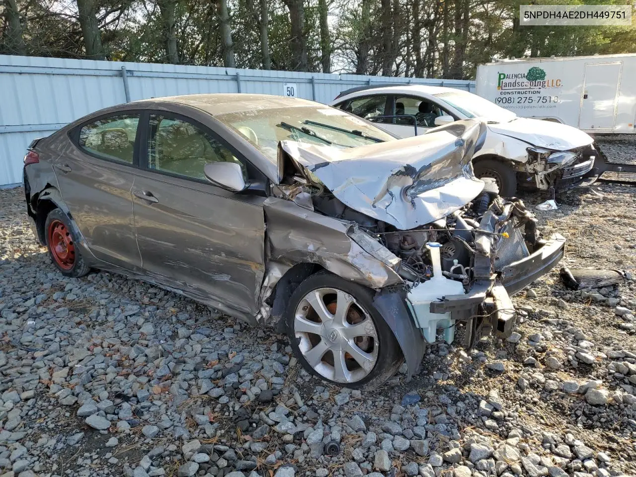 5NPDH4AE2DH449751 2013 Hyundai Elantra Gls