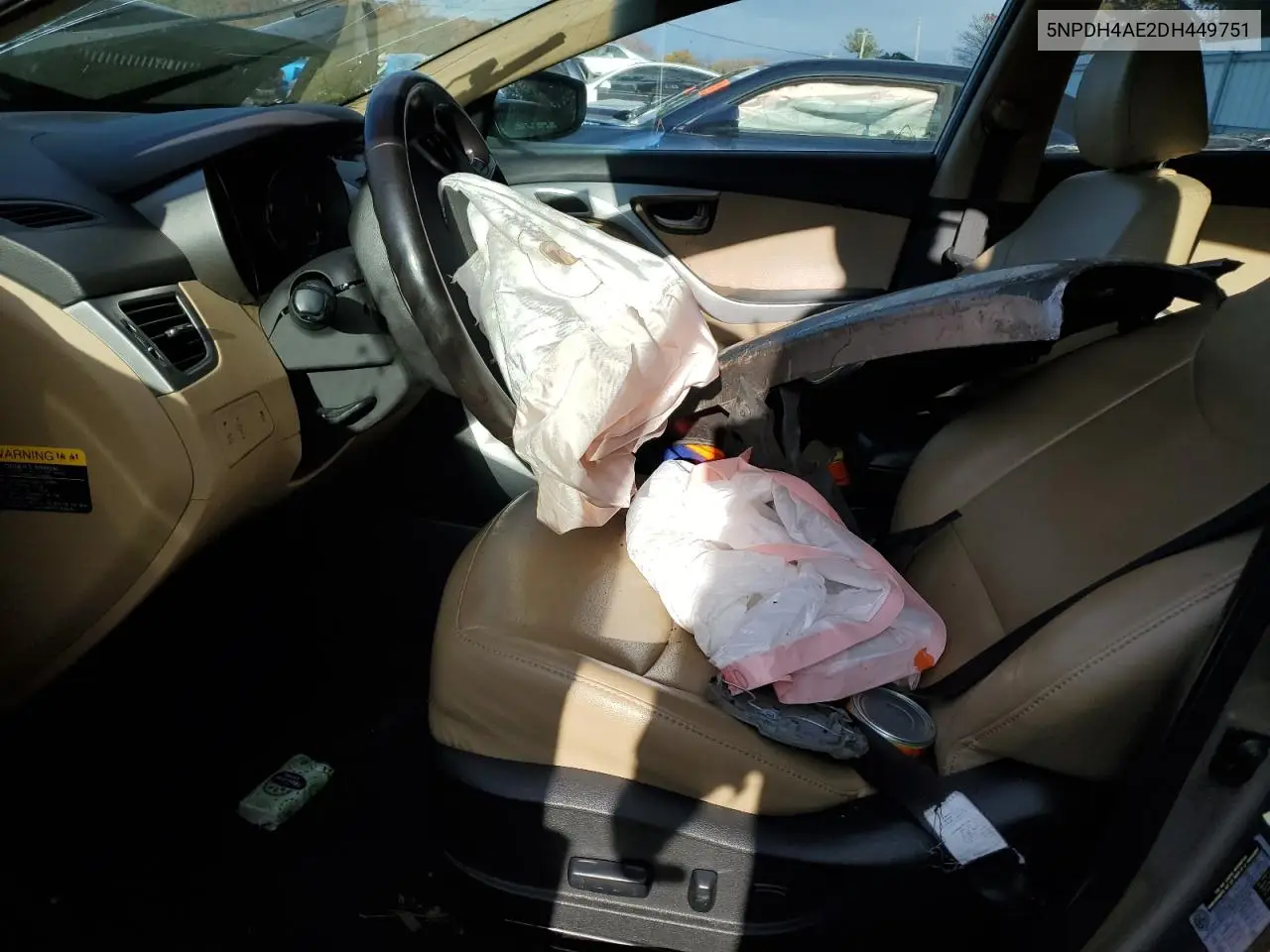 5NPDH4AE2DH449751 2013 Hyundai Elantra Gls