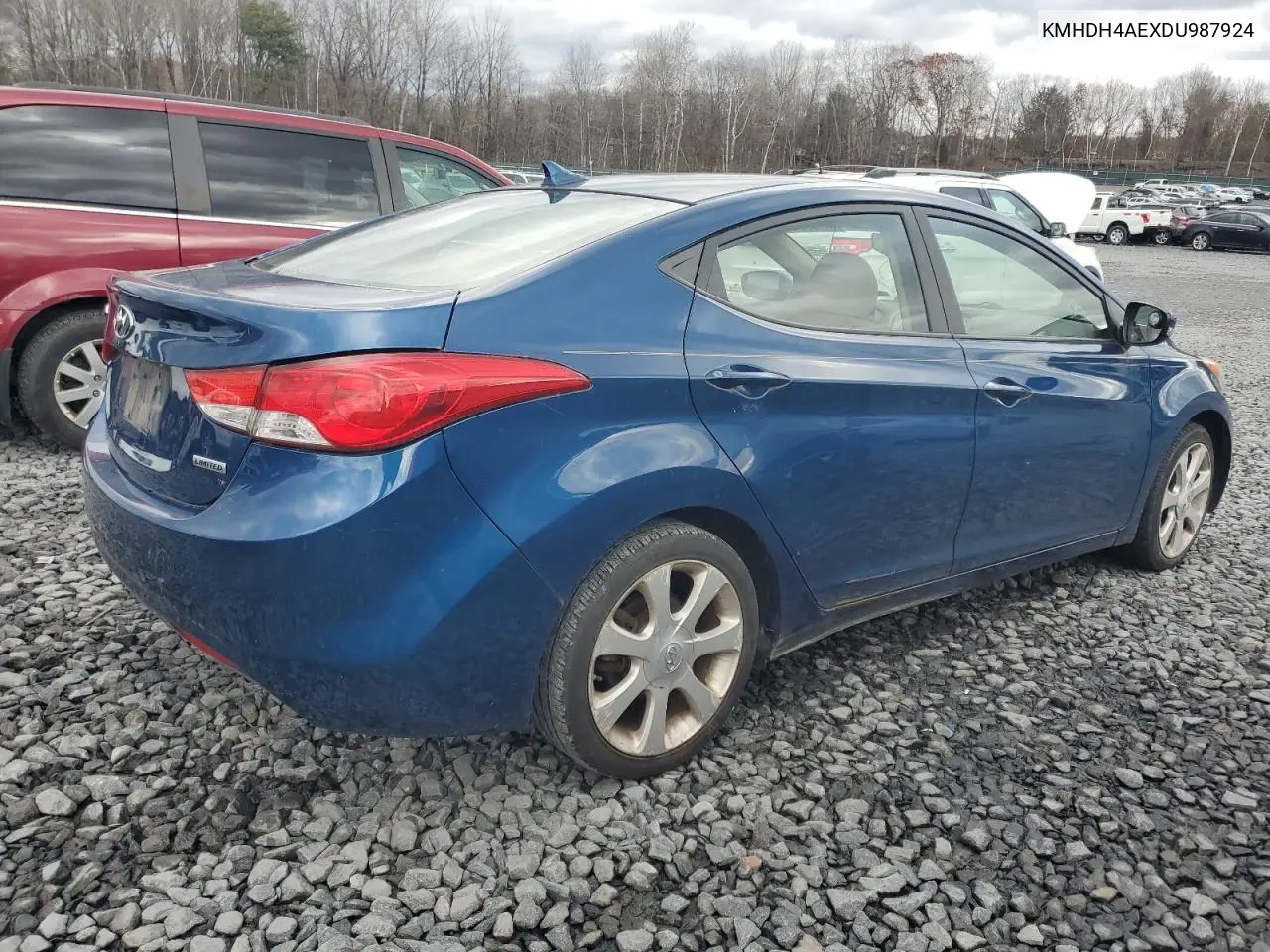 KMHDH4AEXDU987924 2013 Hyundai Elantra Gls