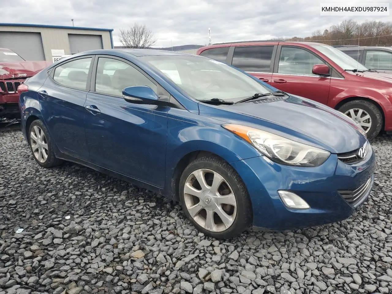 KMHDH4AEXDU987924 2013 Hyundai Elantra Gls