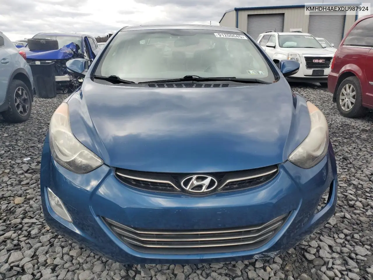 KMHDH4AEXDU987924 2013 Hyundai Elantra Gls