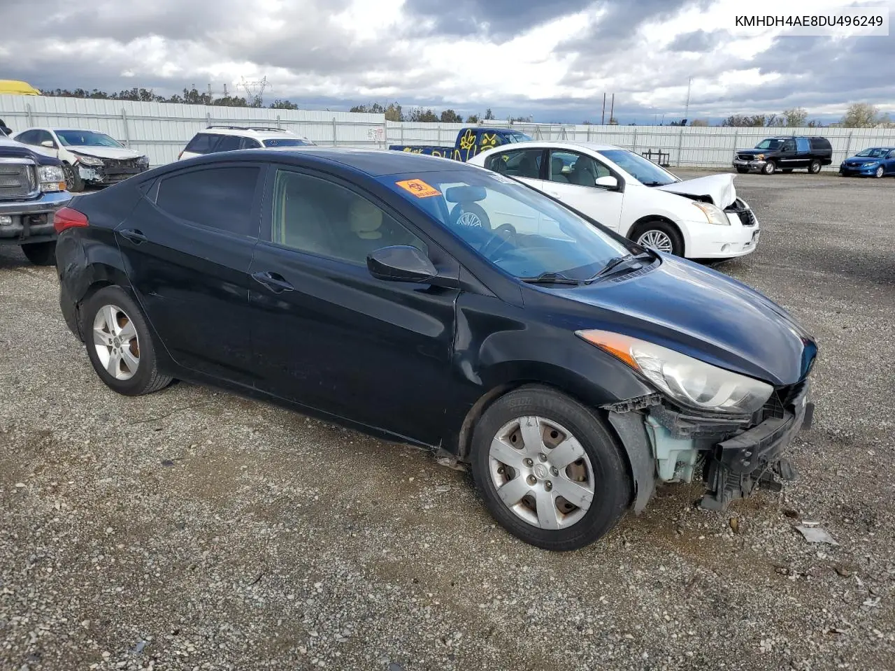 KMHDH4AE8DU496249 2013 Hyundai Elantra Gls