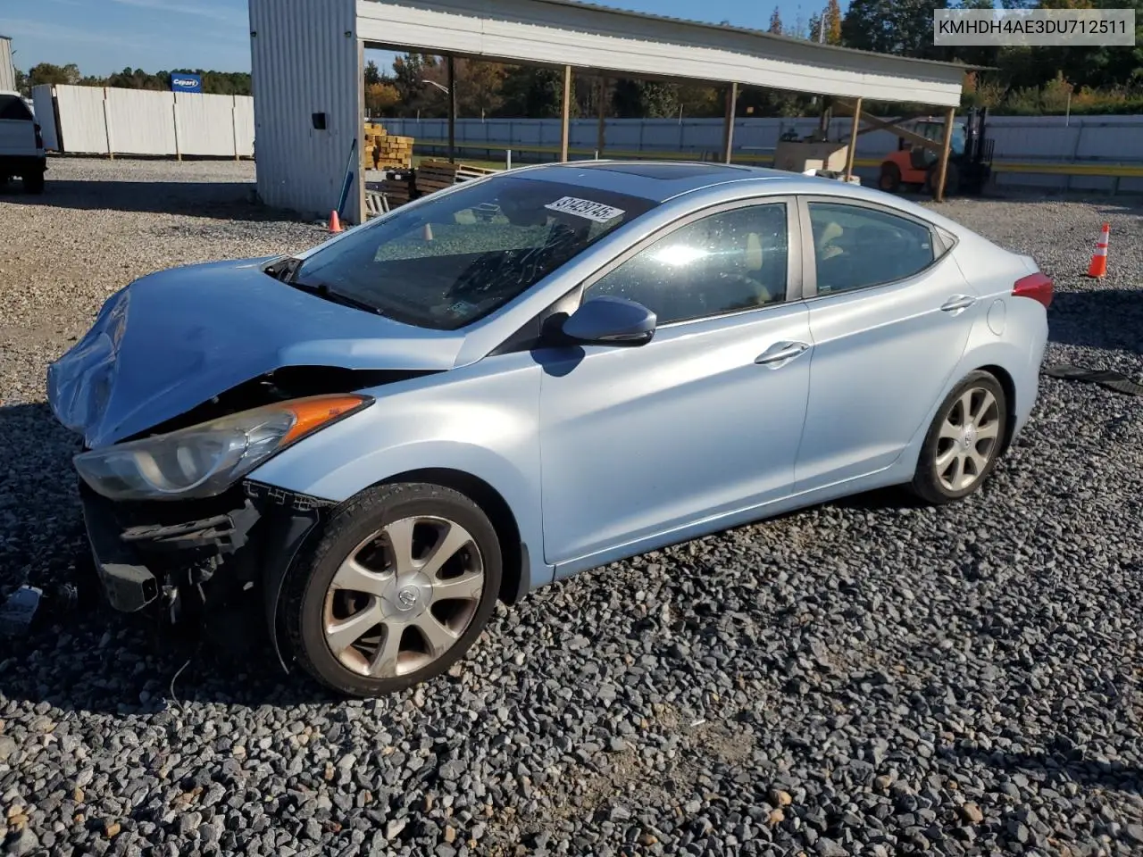 KMHDH4AE3DU712511 2013 Hyundai Elantra Gls