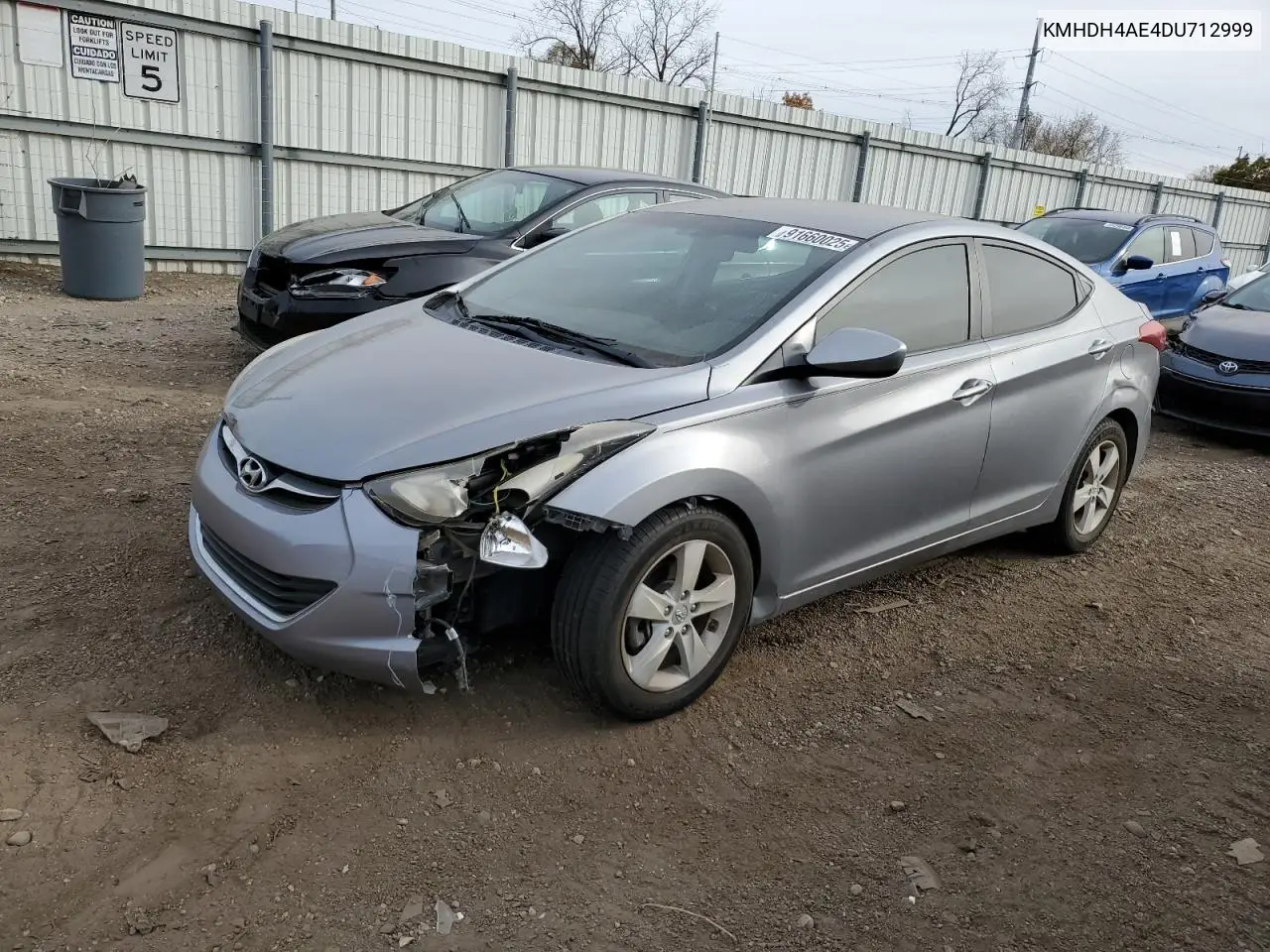 KMHDH4AE4DU712999 2013 Hyundai Elantra Gls
