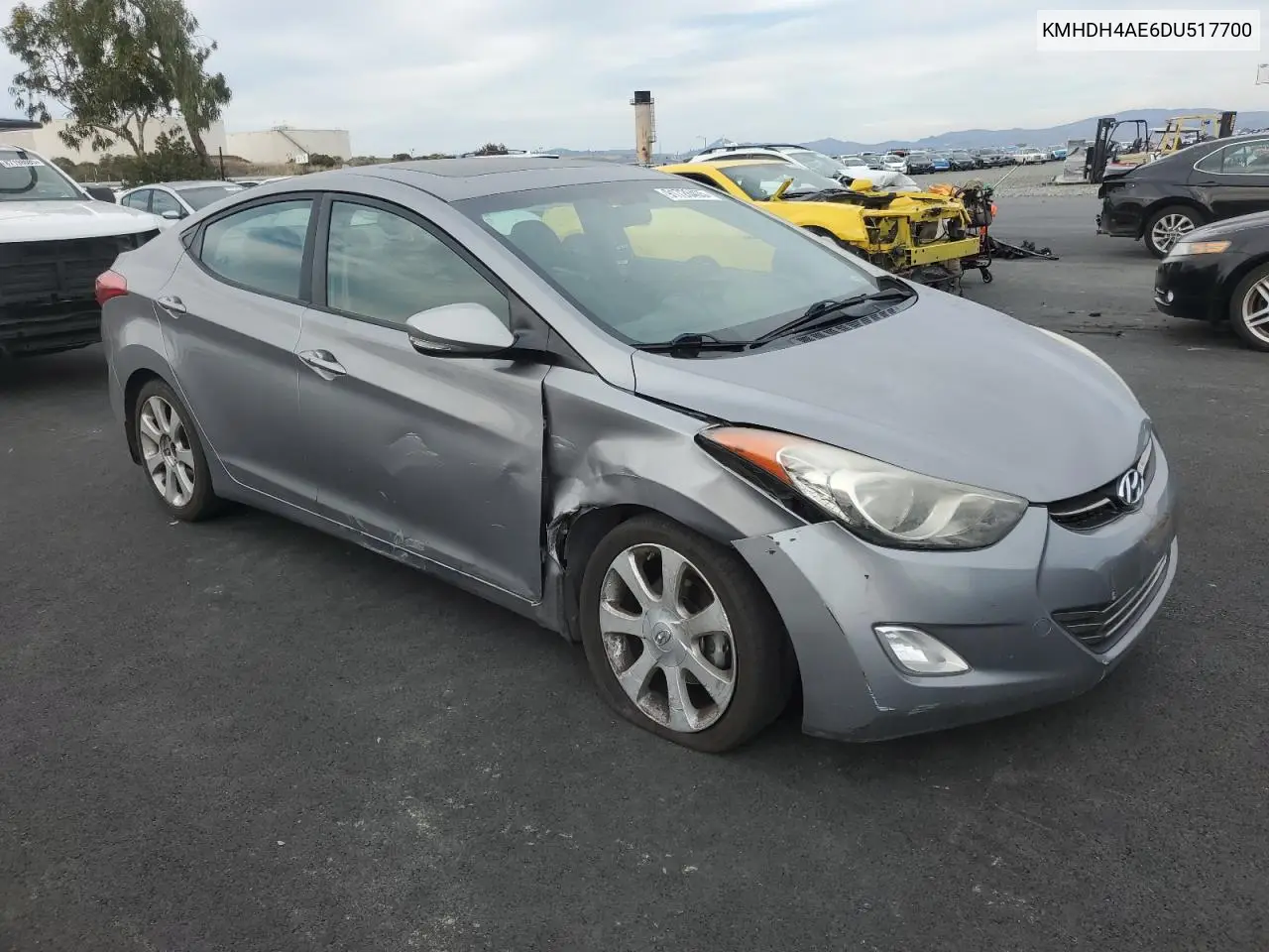 KMHDH4AE6DU517700 2013 Hyundai Elantra Gls