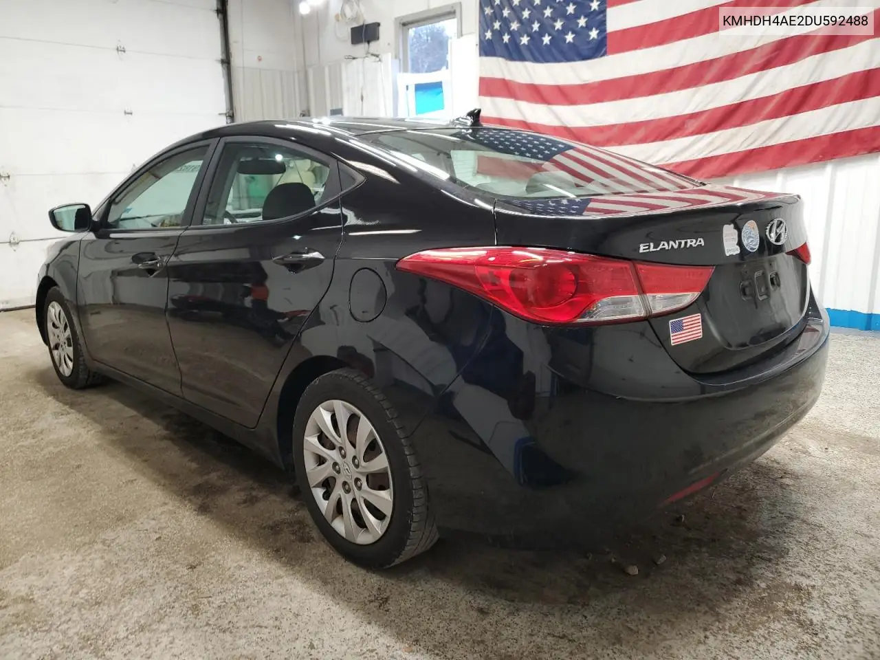 KMHDH4AE2DU592488 2013 Hyundai Elantra Gls