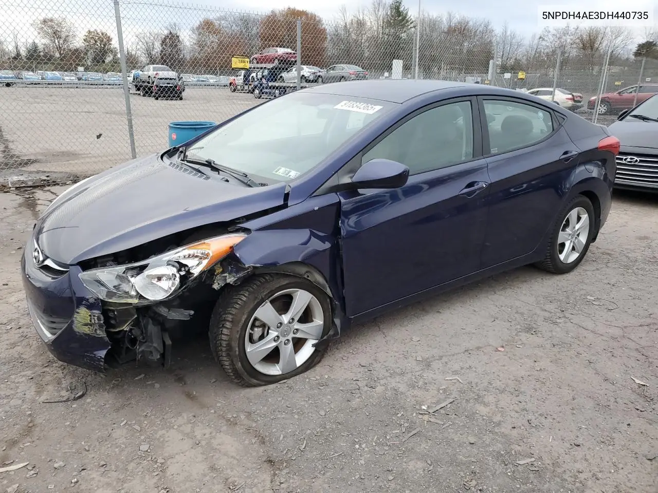 5NPDH4AE3DH440735 2013 Hyundai Elantra Gls
