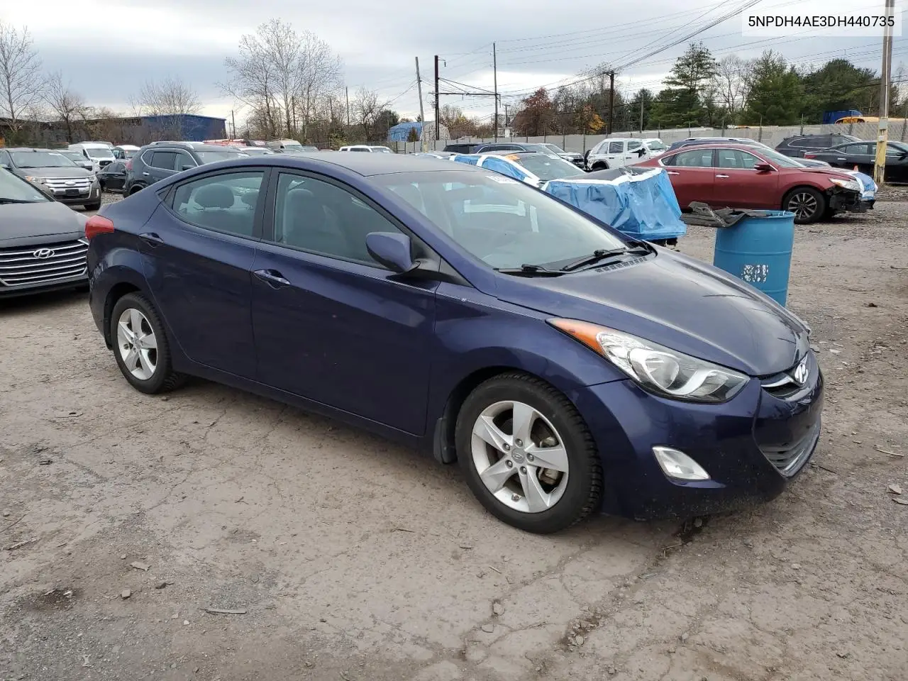 5NPDH4AE3DH440735 2013 Hyundai Elantra Gls