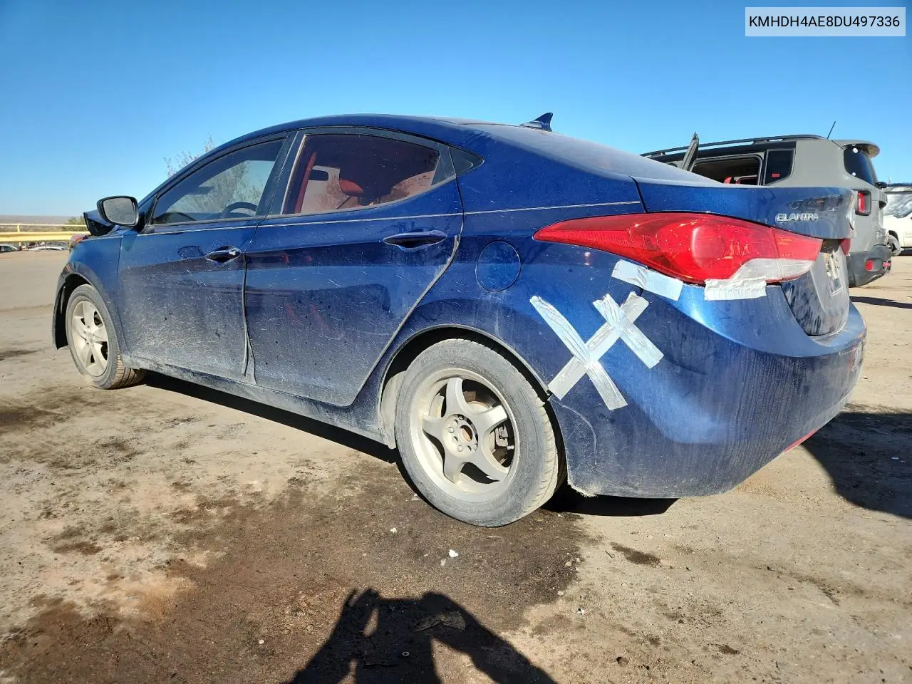 KMHDH4AE8DU497336 2013 Hyundai Elantra Gls