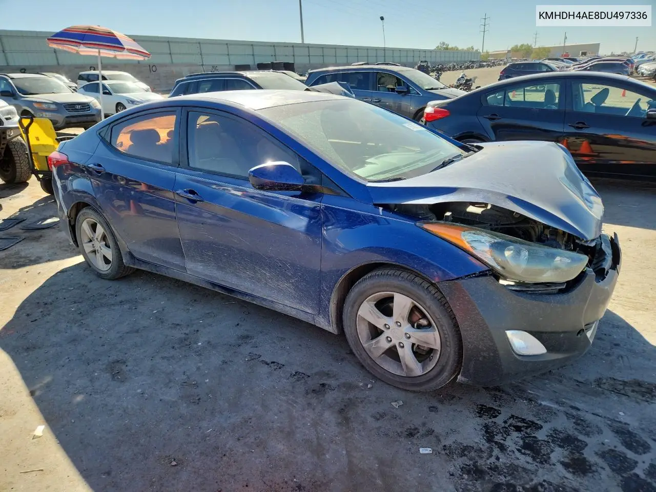 KMHDH4AE8DU497336 2013 Hyundai Elantra Gls