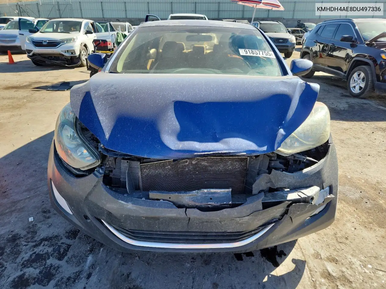 KMHDH4AE8DU497336 2013 Hyundai Elantra Gls
