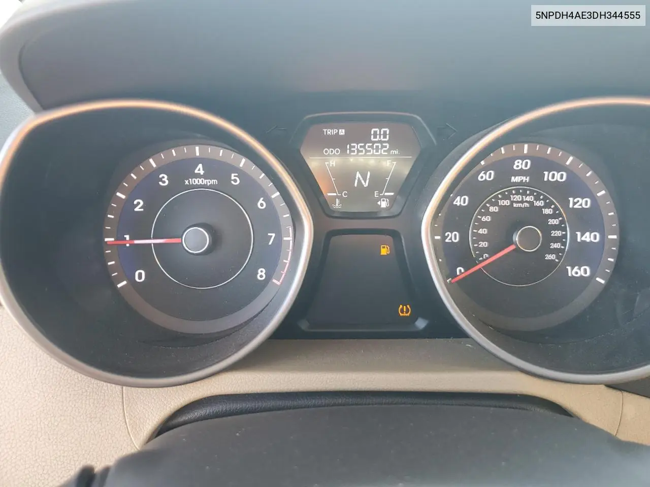 5NPDH4AE3DH344555 2013 Hyundai Elantra Gls