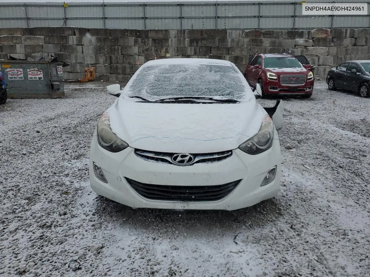 5NPDH4AE9DH424961 2013 Hyundai Elantra Gls
