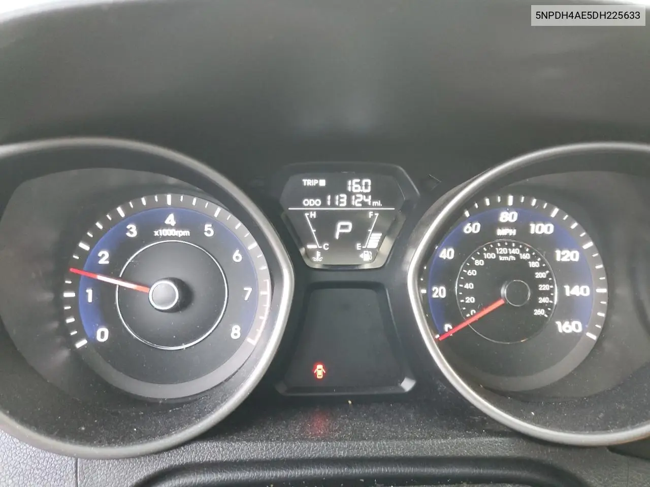 5NPDH4AE5DH225633 2013 Hyundai Elantra Gls