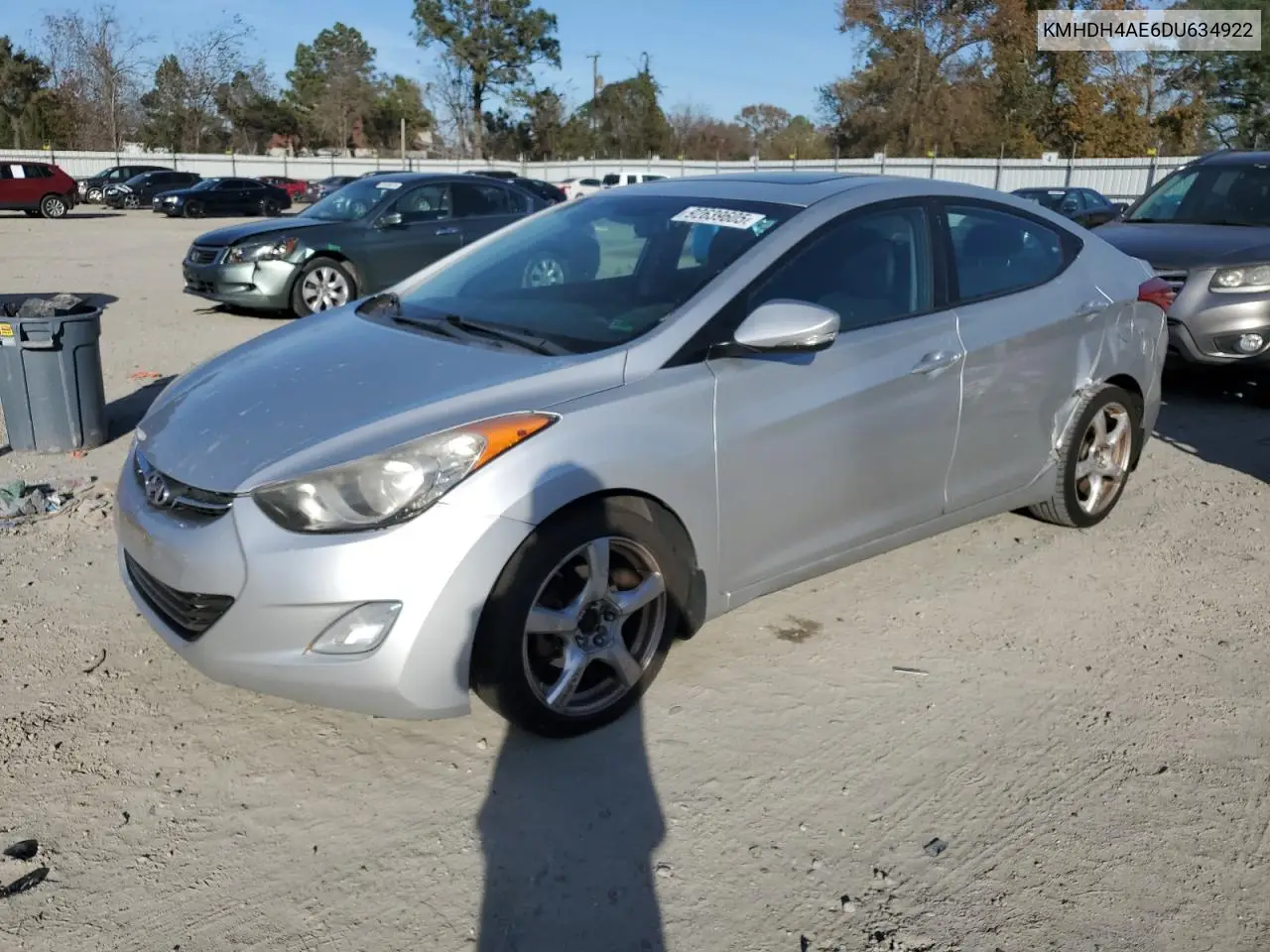 KMHDH4AE6DU634922 2013 Hyundai Elantra Gls