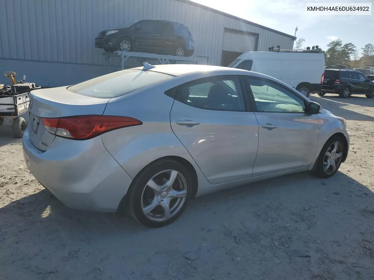 KMHDH4AE6DU634922 2013 Hyundai Elantra Gls