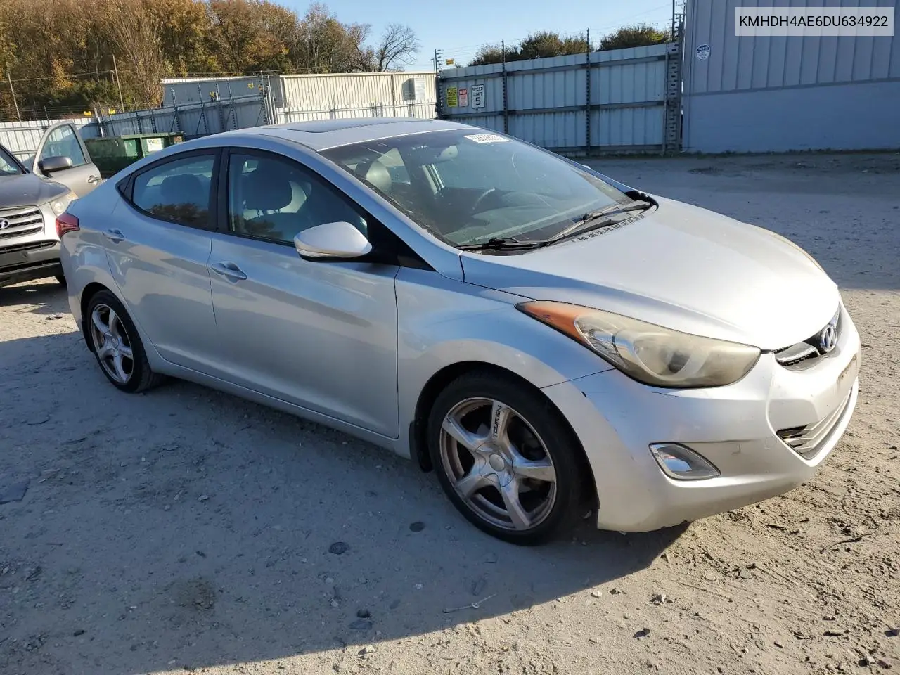 KMHDH4AE6DU634922 2013 Hyundai Elantra Gls