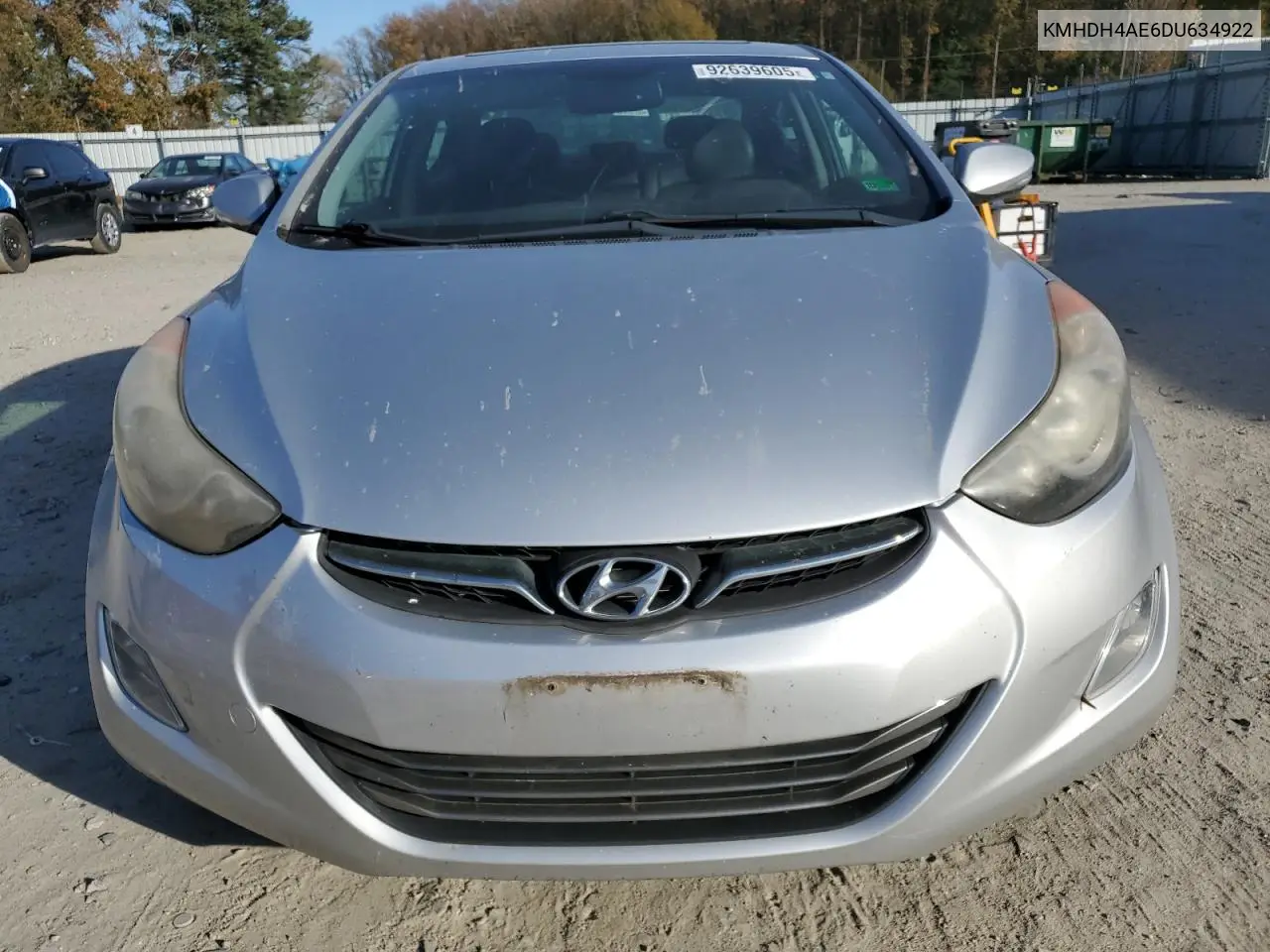 KMHDH4AE6DU634922 2013 Hyundai Elantra Gls