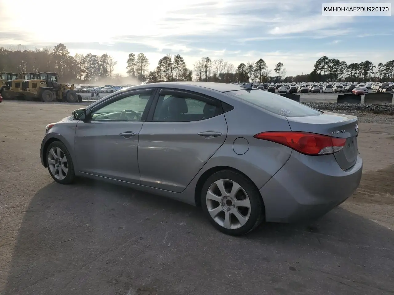 KMHDH4AE2DU920170 2013 Hyundai Elantra Gls