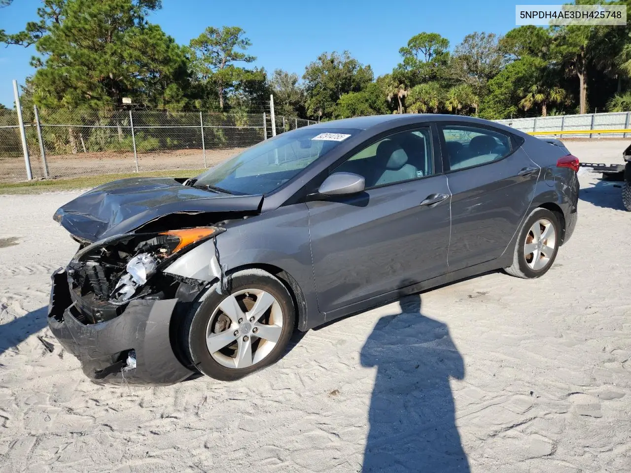 5NPDH4AE3DH425748 2013 Hyundai Elantra Gls