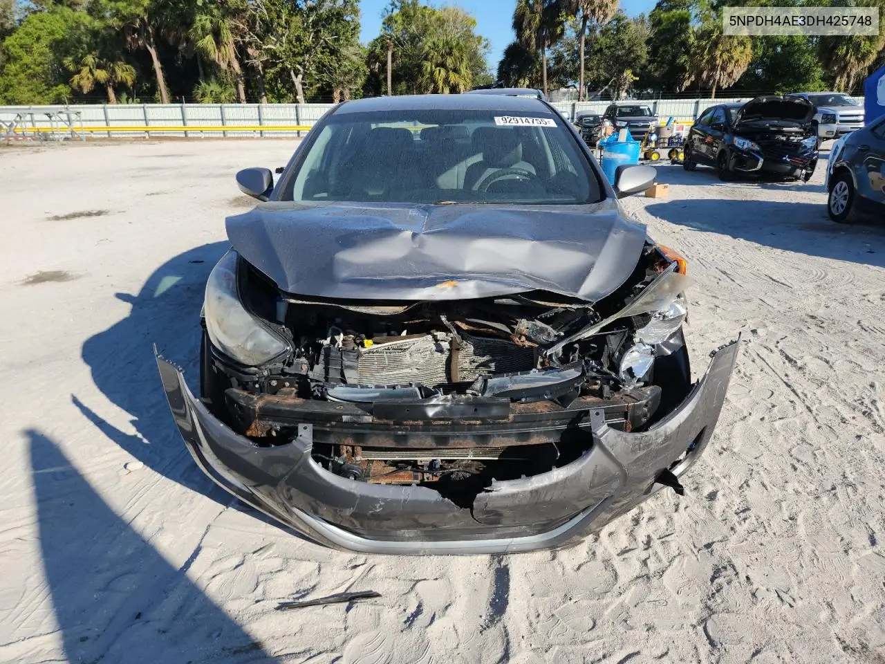 5NPDH4AE3DH425748 2013 Hyundai Elantra Gls