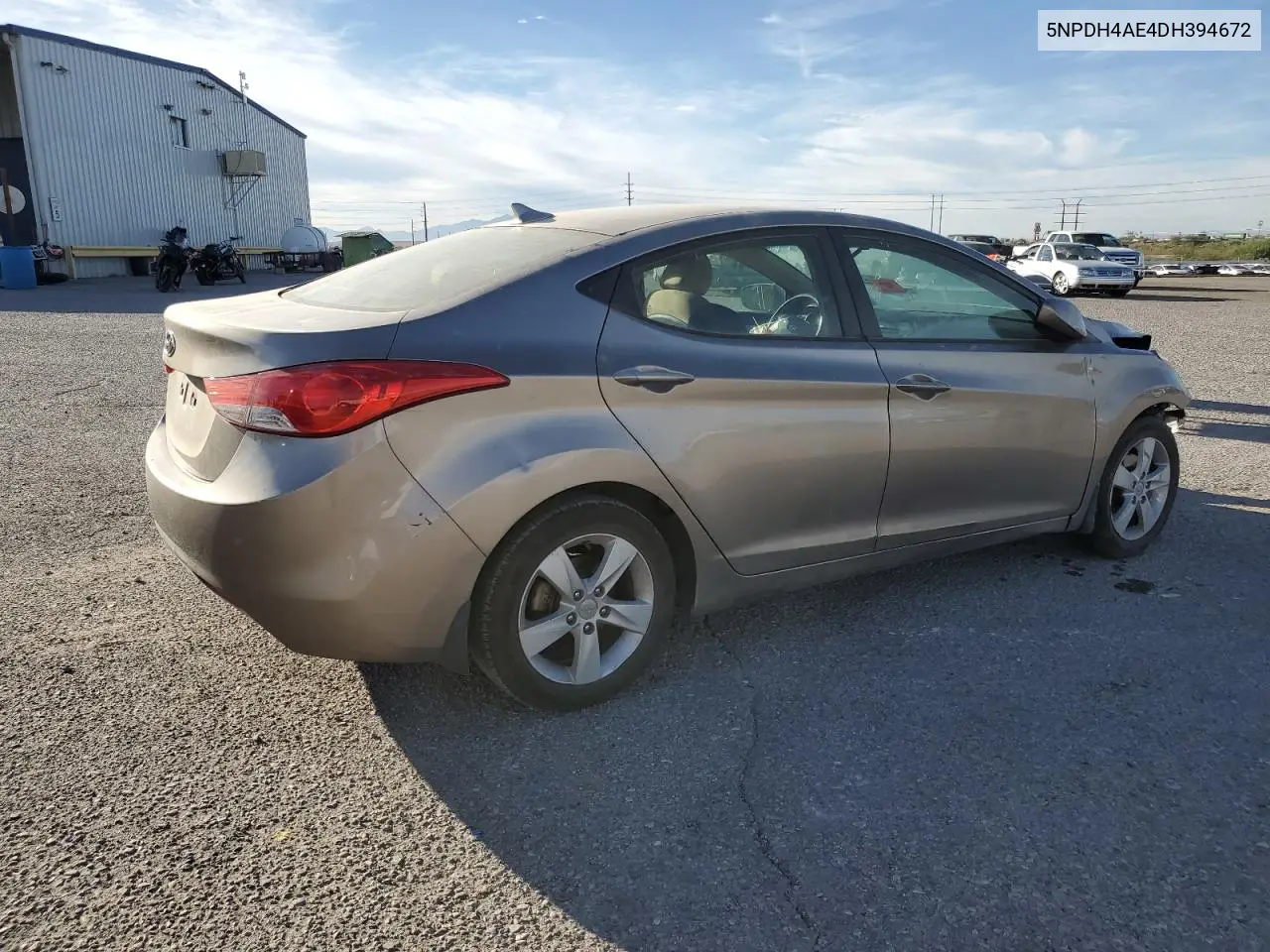 5NPDH4AE4DH394672 2013 Hyundai Elantra Gls