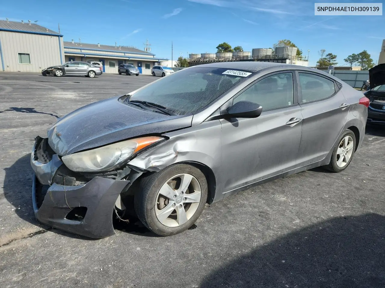 5NPDH4AE1DH309139 2013 Hyundai Elantra Gls