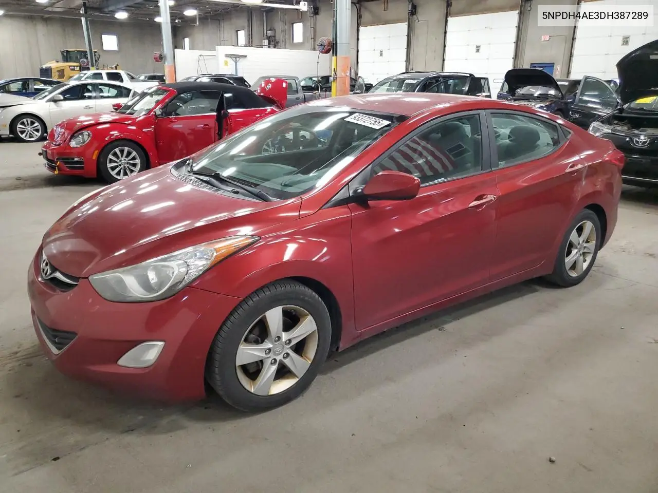 5NPDH4AE3DH387289 2013 Hyundai Elantra Gls