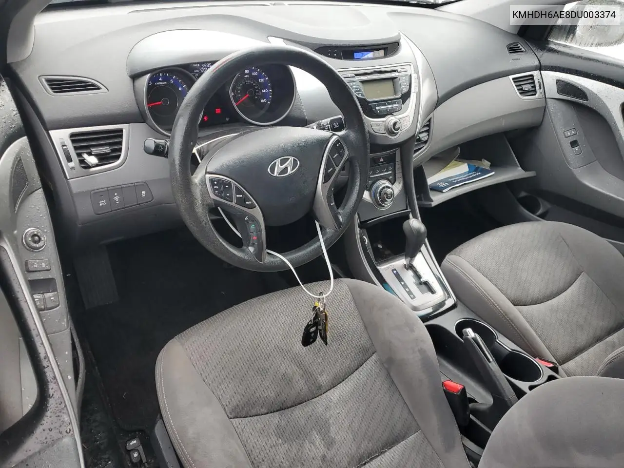 KMHDH6AE8DU003374 2013 Hyundai Elantra Coupe Gs