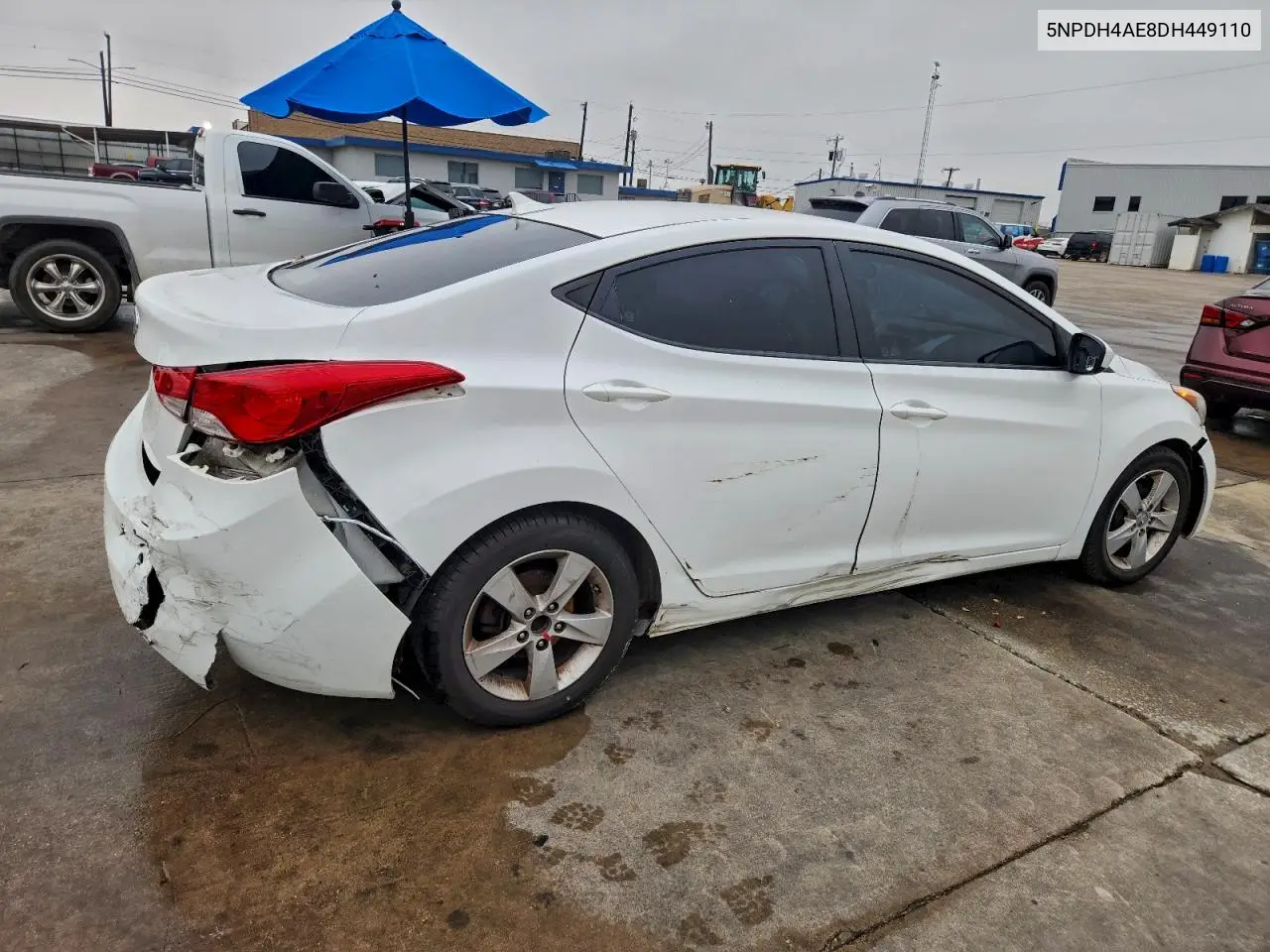 5NPDH4AE8DH449110 2013 Hyundai Elantra Gls
