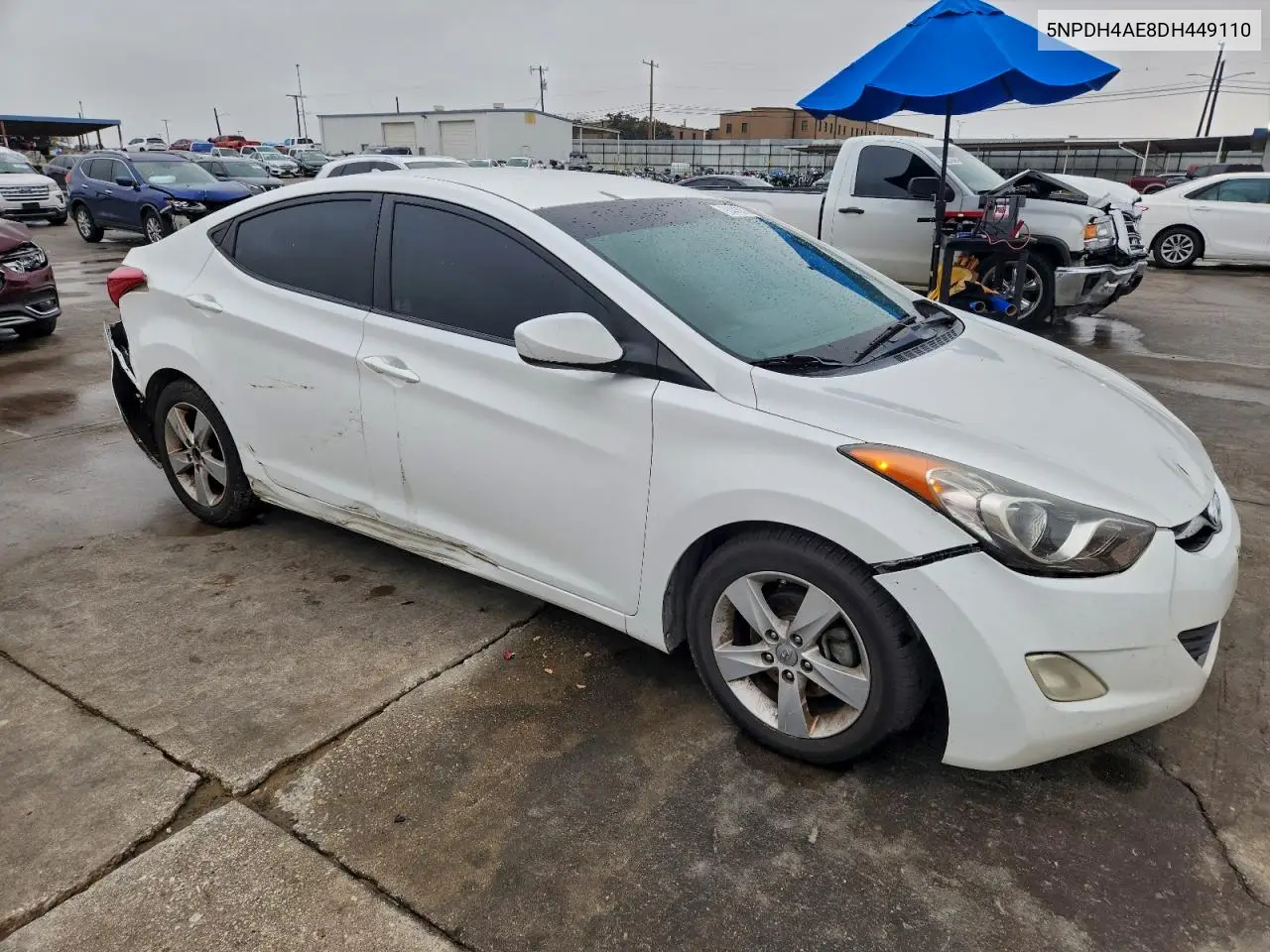 5NPDH4AE8DH449110 2013 Hyundai Elantra Gls