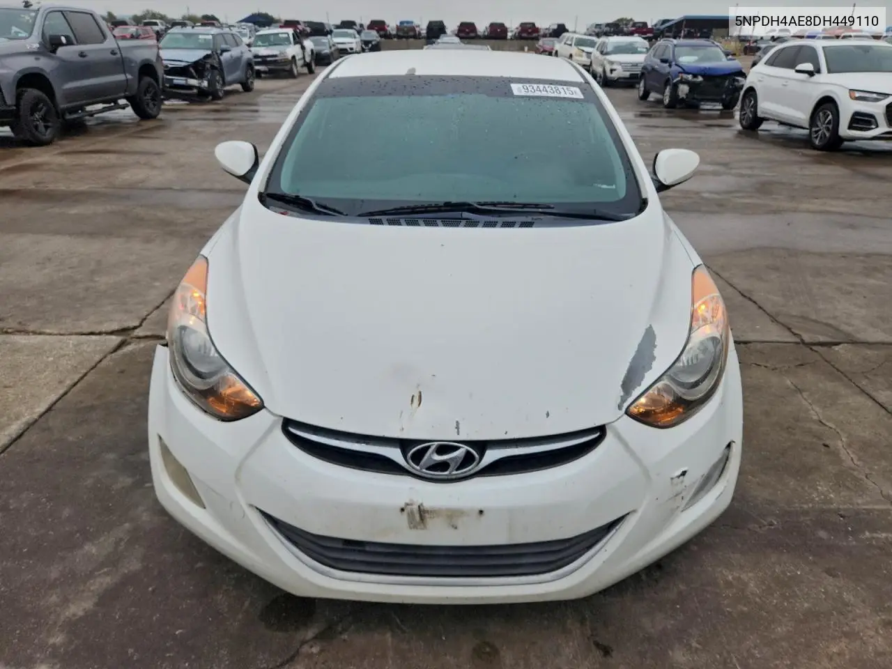 5NPDH4AE8DH449110 2013 Hyundai Elantra Gls
