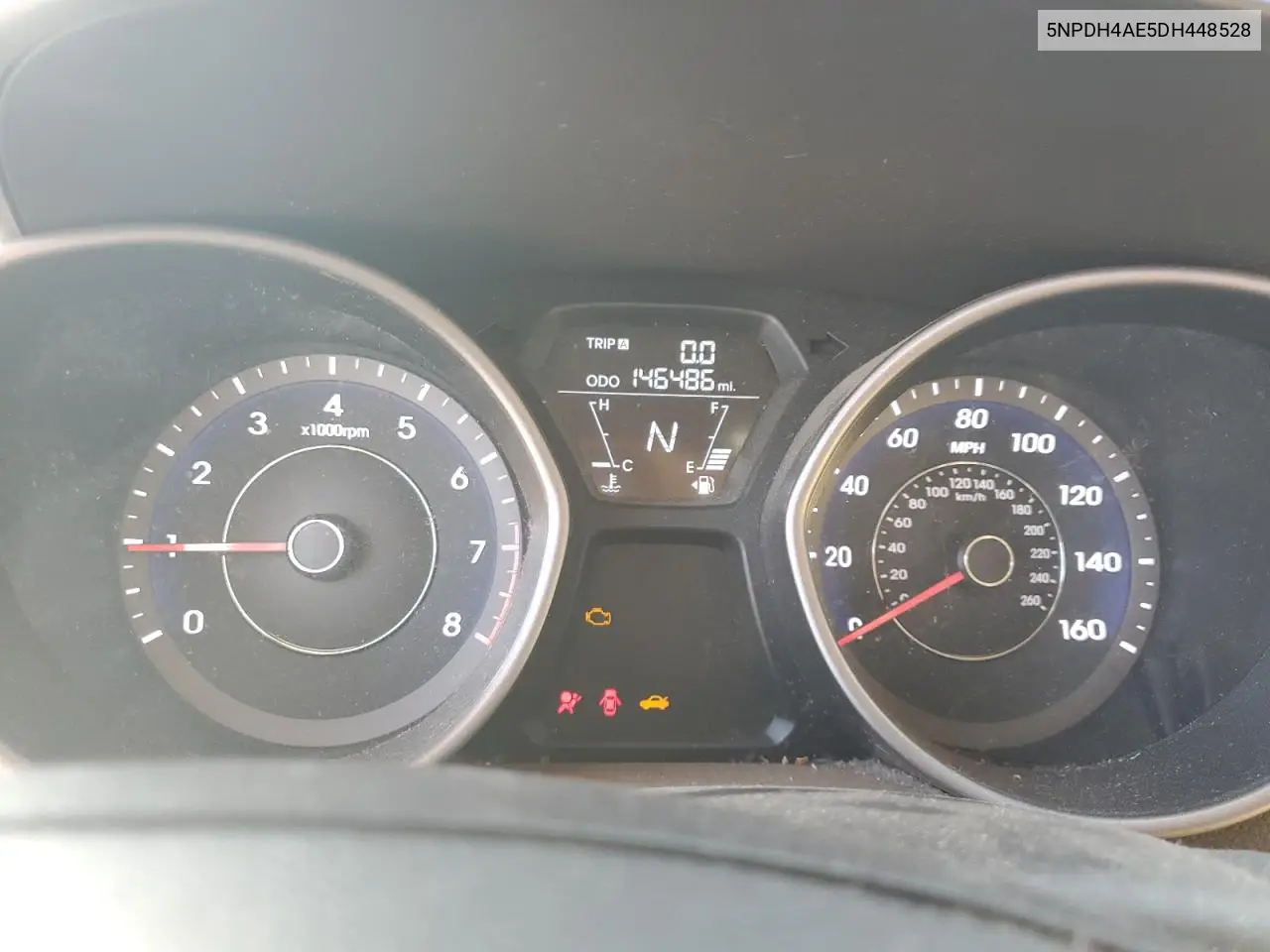 5NPDH4AE5DH448528 2013 Hyundai Elantra Gls