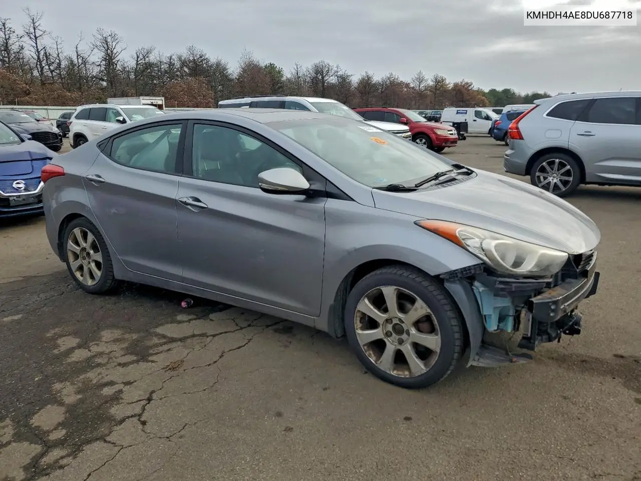 KMHDH4AE8DU687718 2013 Hyundai Elantra Gls