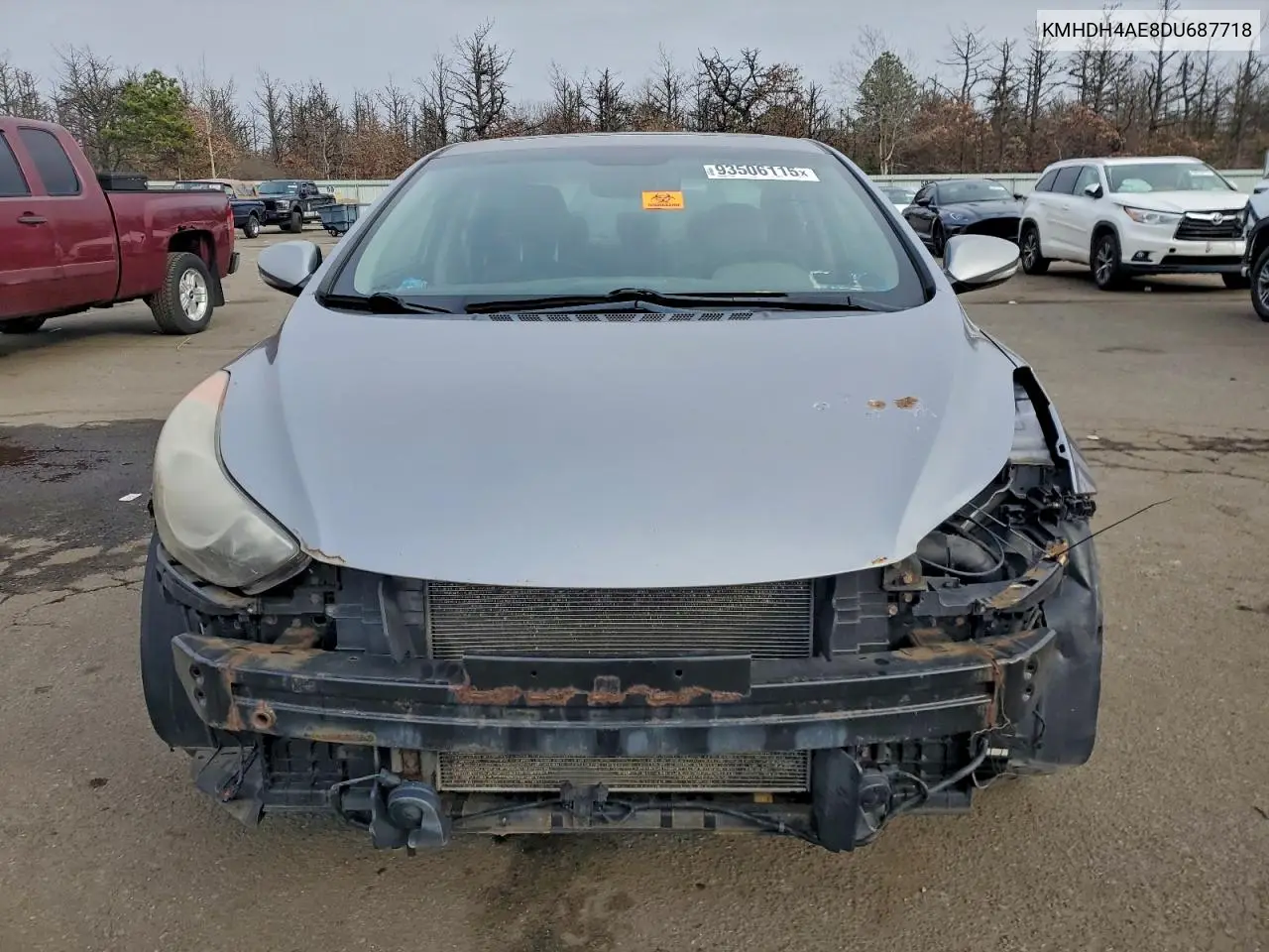 KMHDH4AE8DU687718 2013 Hyundai Elantra Gls