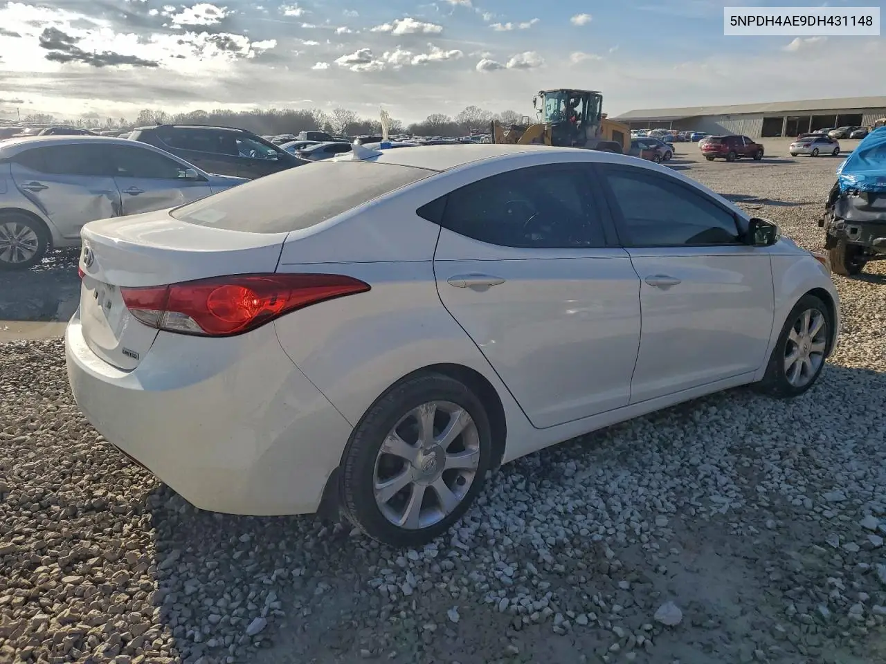 5NPDH4AE9DH431148 2013 Hyundai Elantra Gls