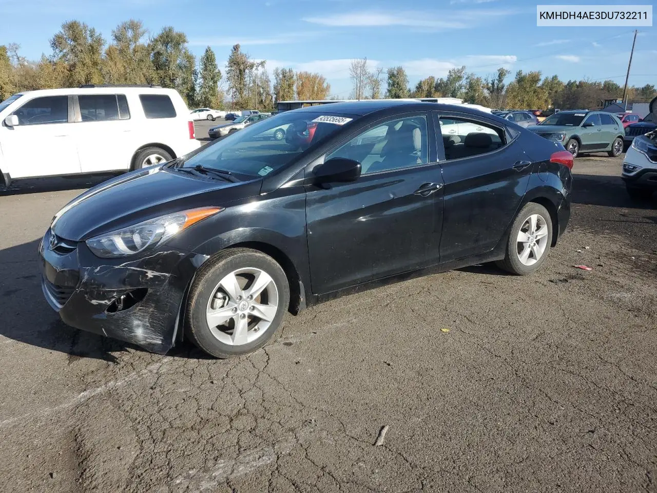 KMHDH4AE3DU732211 2013 Hyundai Elantra Gls