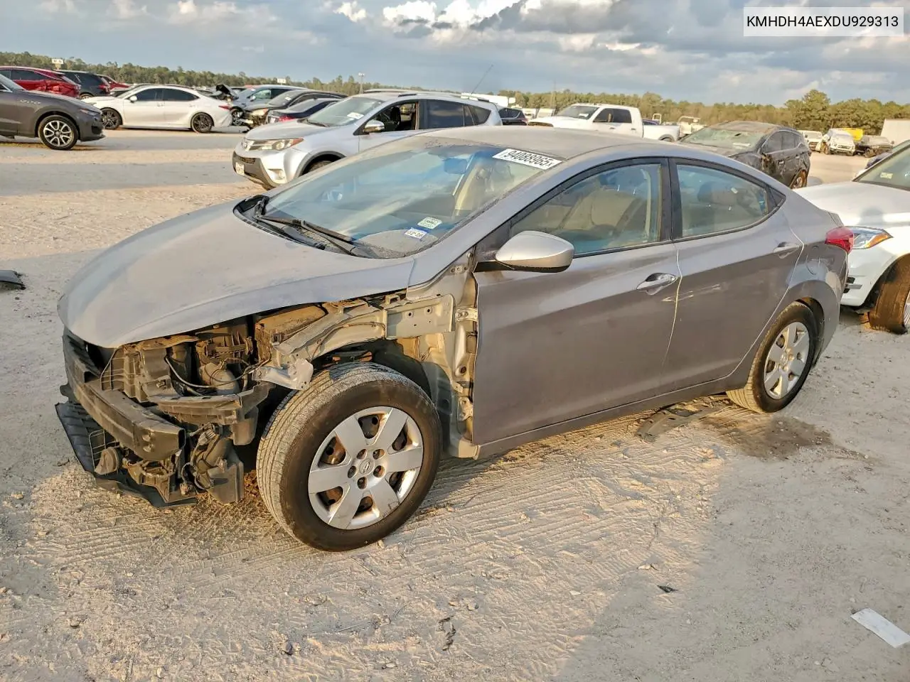 KMHDH4AEXDU929313 2013 Hyundai Elantra Gls