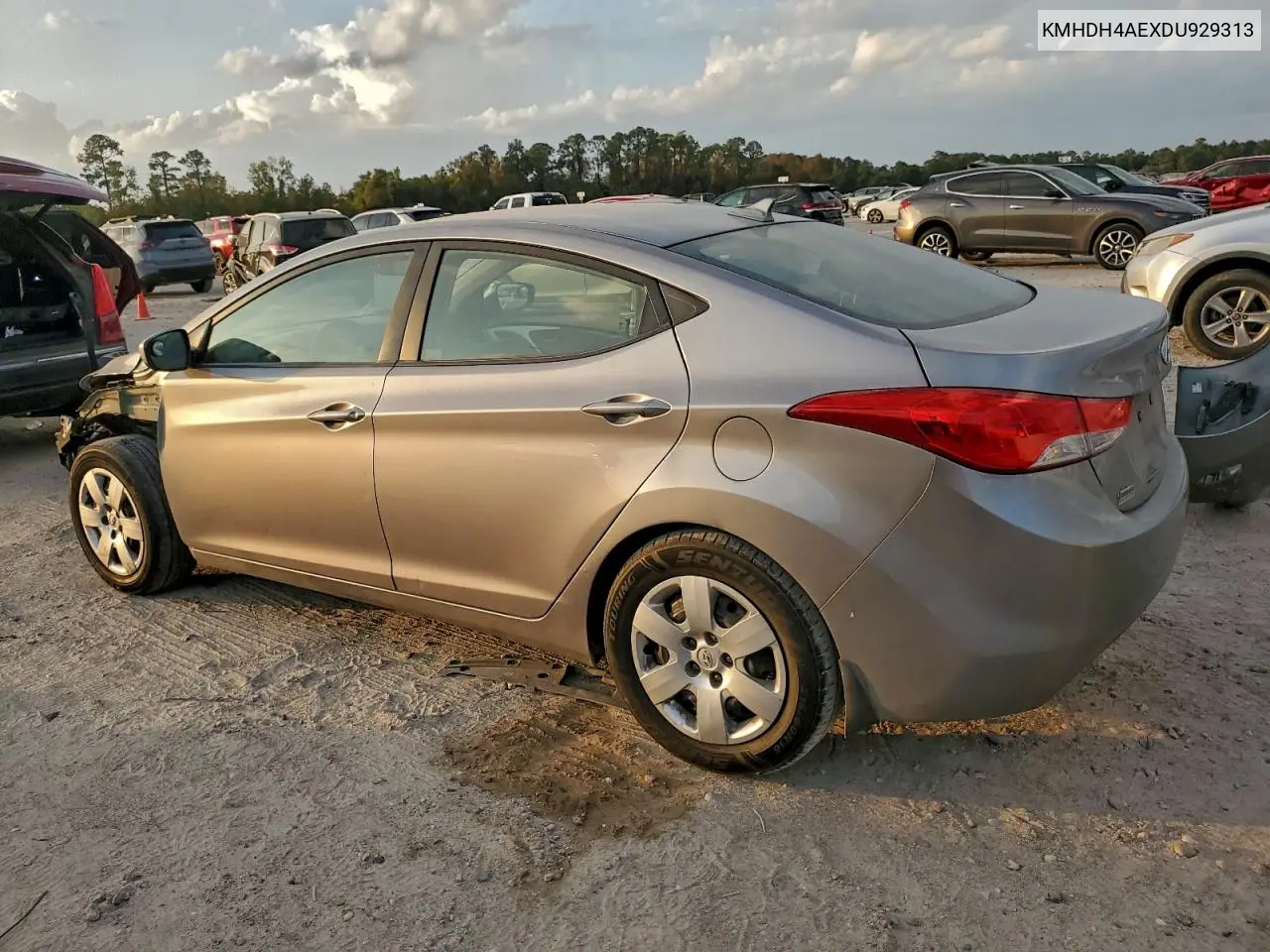 KMHDH4AEXDU929313 2013 Hyundai Elantra Gls