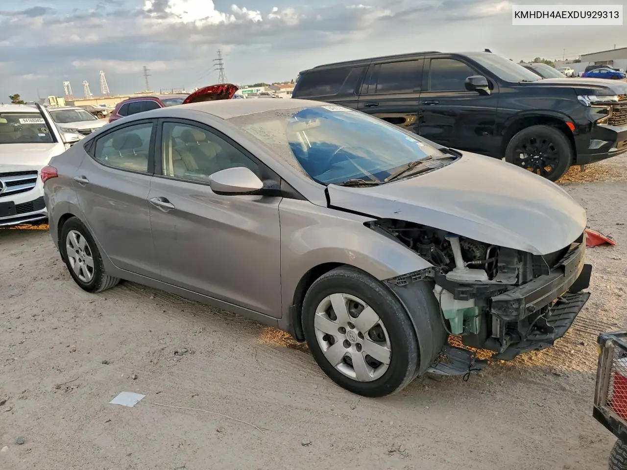 KMHDH4AEXDU929313 2013 Hyundai Elantra Gls