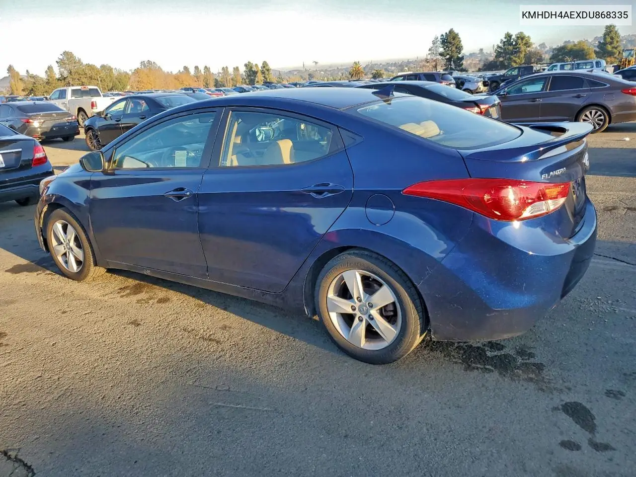 KMHDH4AEXDU868335 2013 Hyundai Elantra Gls