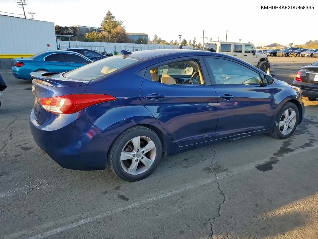 KMHDH4AEXDU868335 2013 Hyundai Elantra Gls