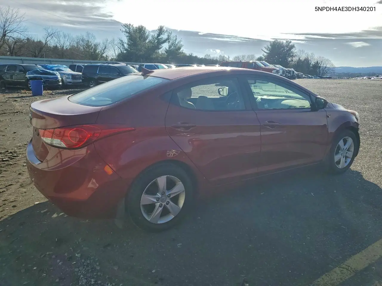5NPDH4AE3DH340201 2013 Hyundai Elantra Gls
