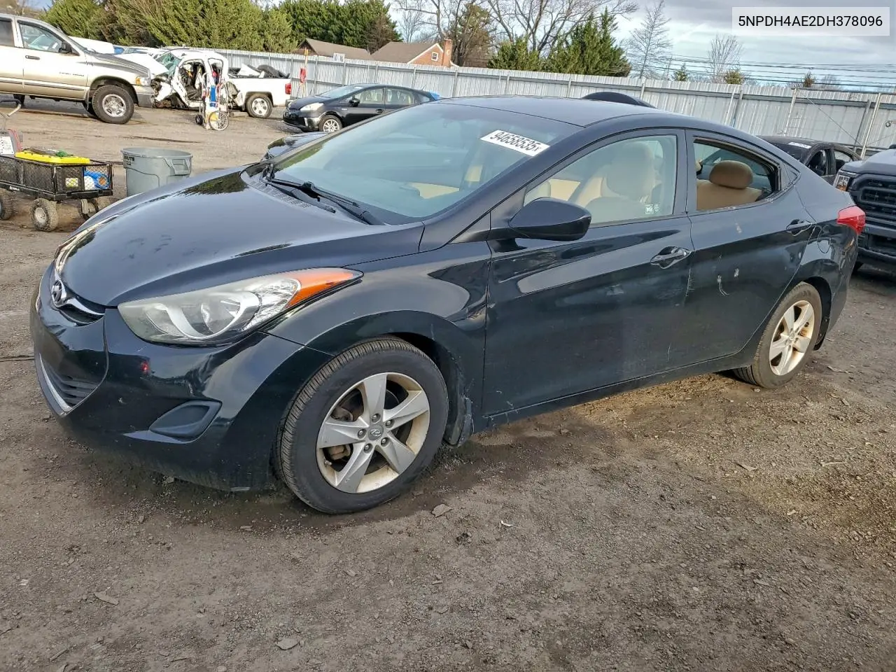 5NPDH4AE2DH378096 2013 Hyundai Elantra Gls