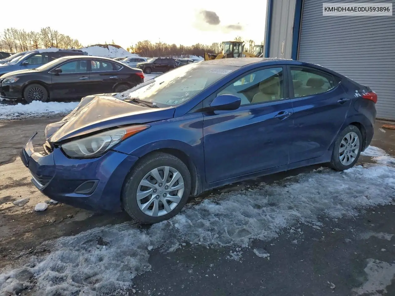 KMHDH4AE0DU593896 2013 Hyundai Elantra Gls