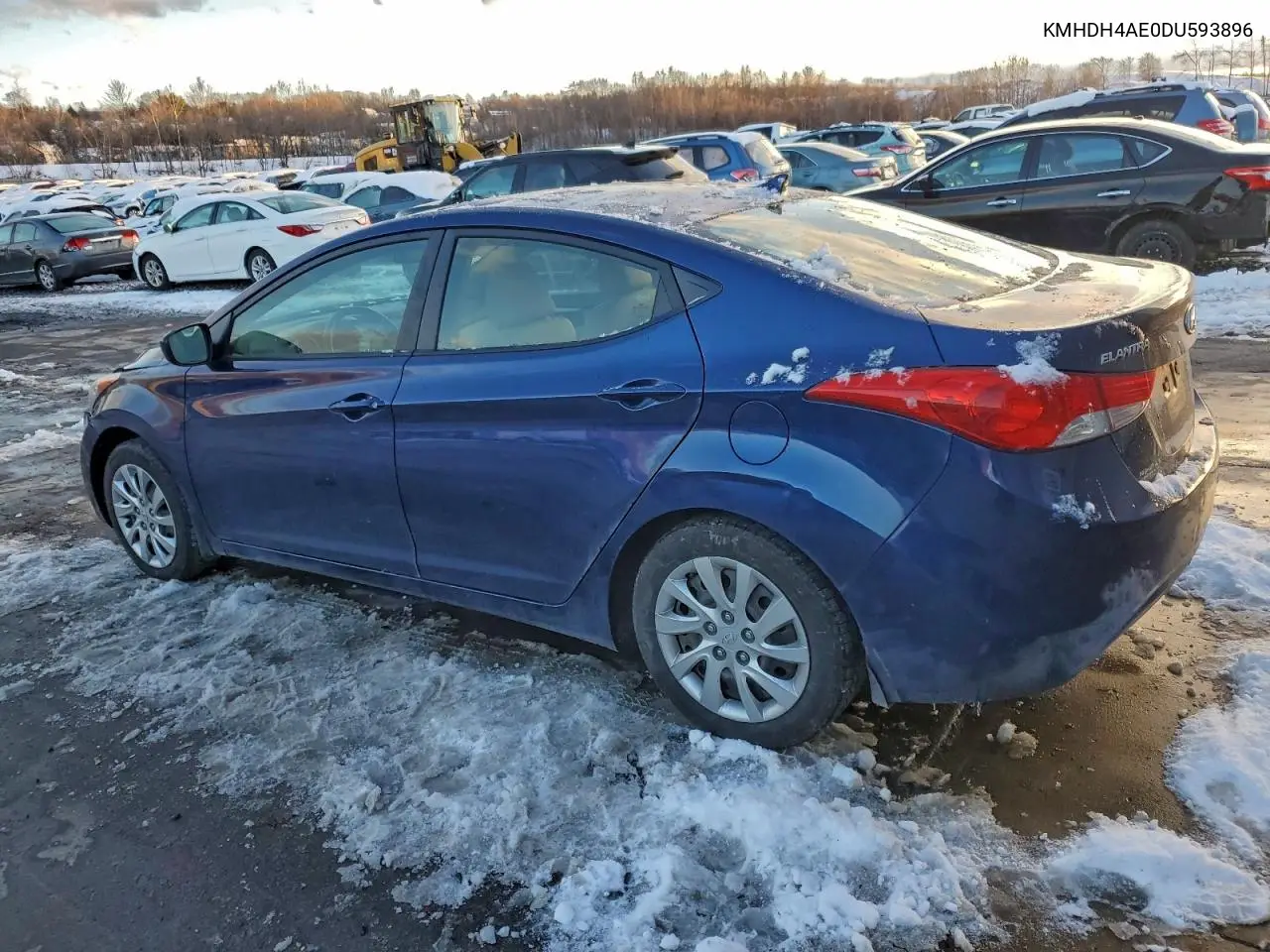 KMHDH4AE0DU593896 2013 Hyundai Elantra Gls