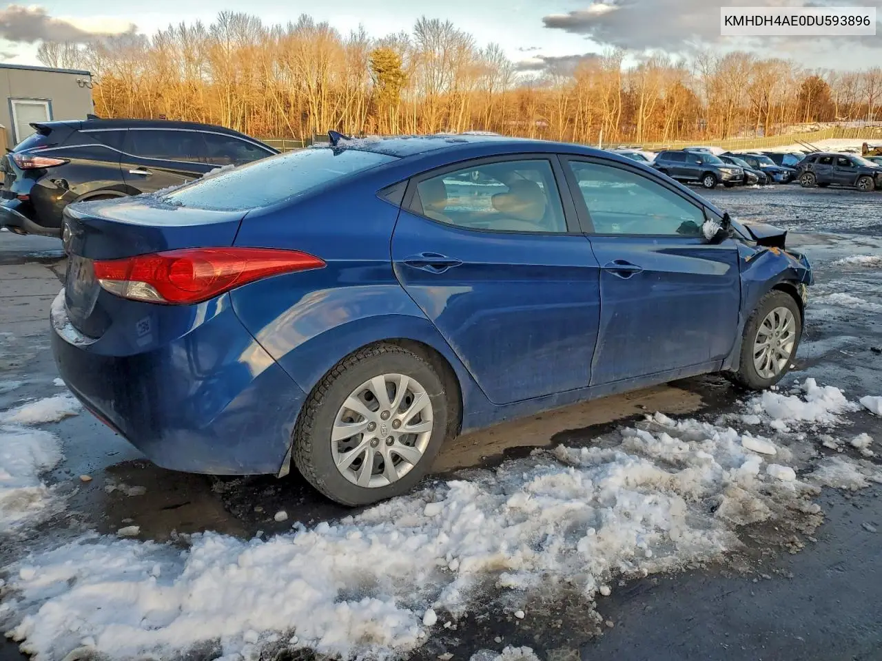 KMHDH4AE0DU593896 2013 Hyundai Elantra Gls