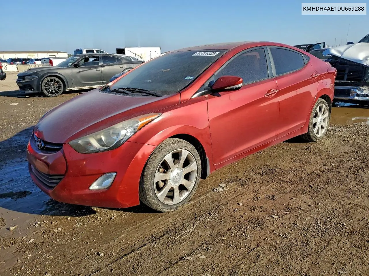 KMHDH4AE1DU659288 2013 Hyundai Elantra Gls