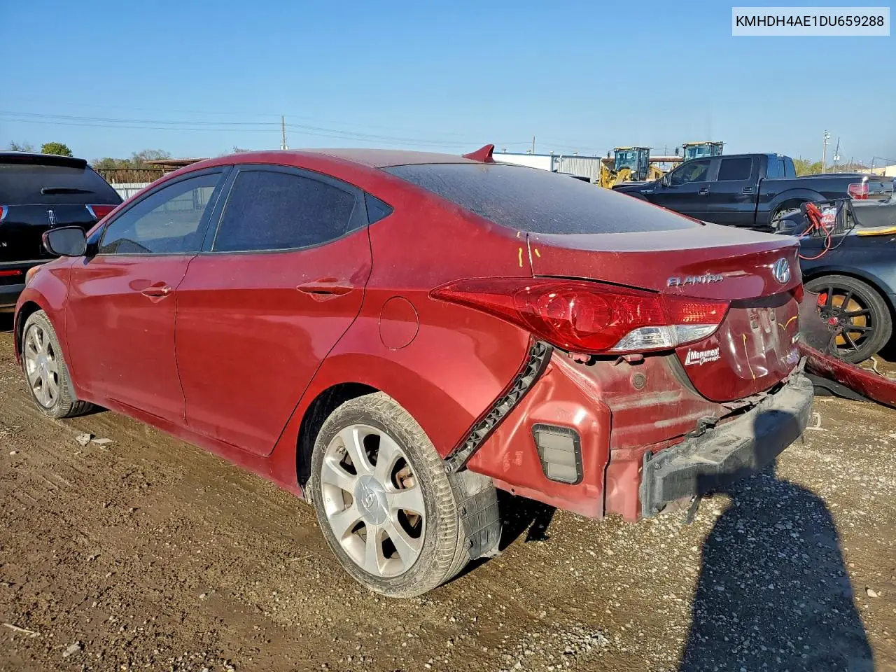 KMHDH4AE1DU659288 2013 Hyundai Elantra Gls