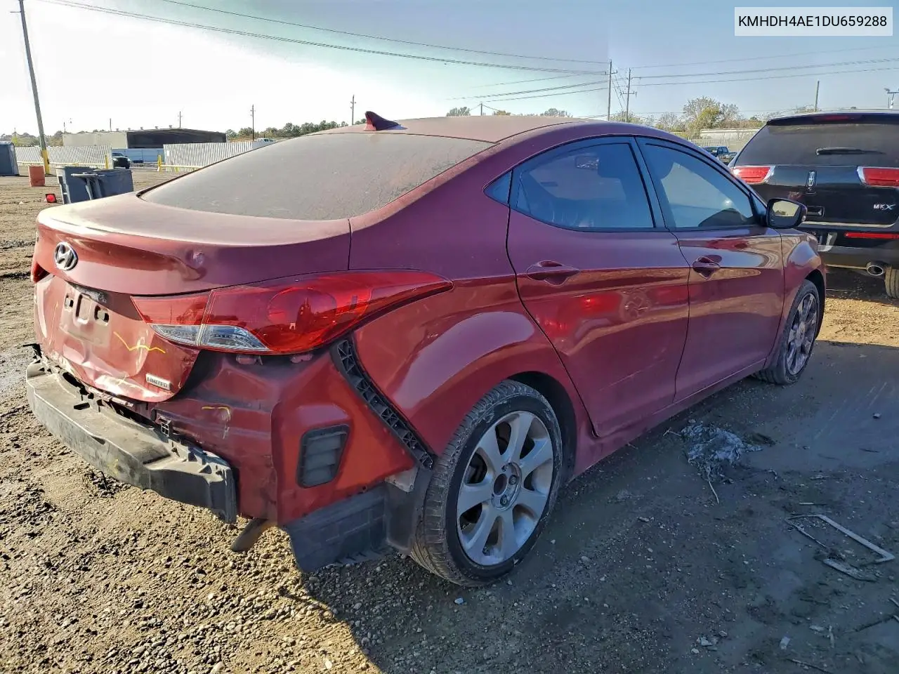 KMHDH4AE1DU659288 2013 Hyundai Elantra Gls
